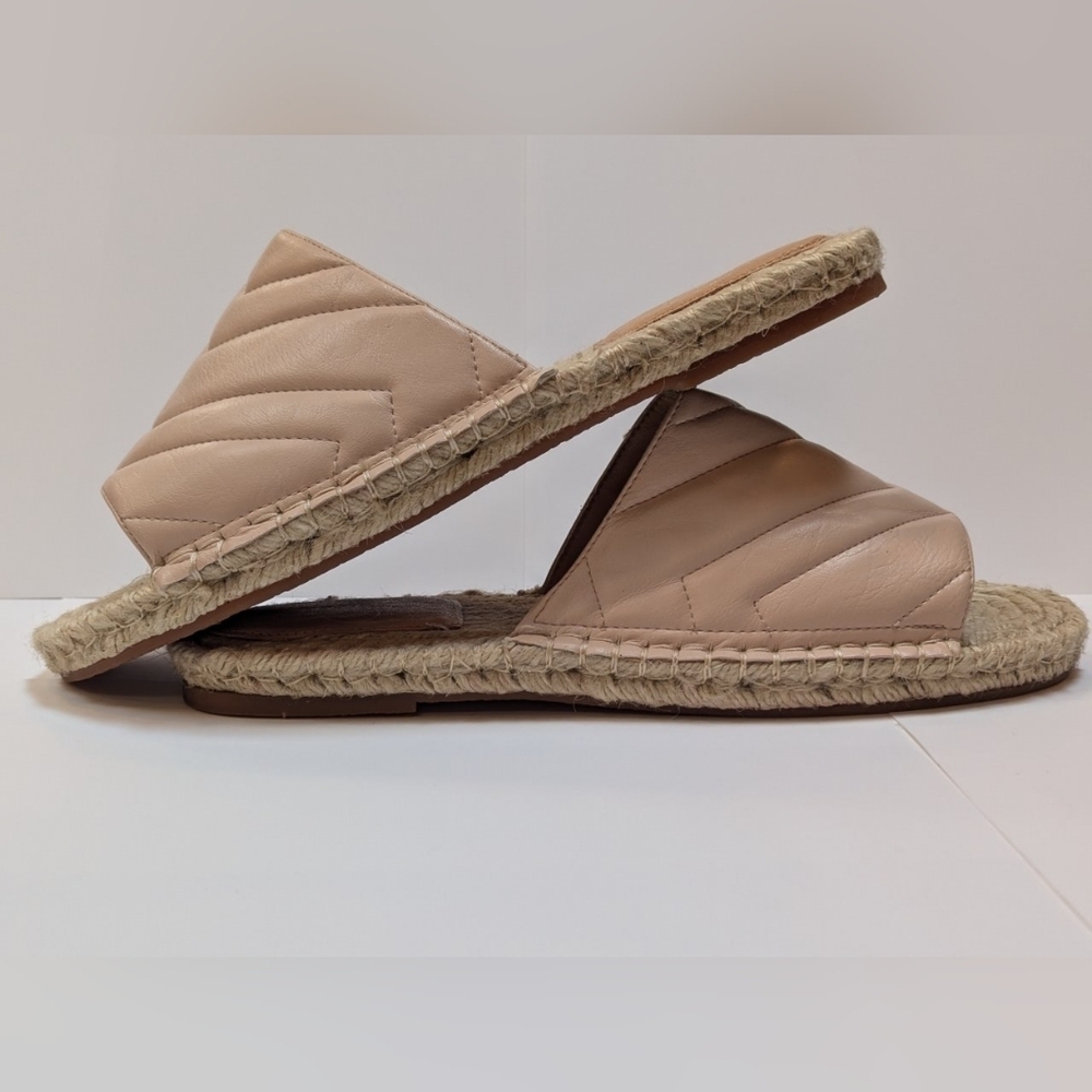 Oasis Society size 10 women's slides jute peach unworn excellent condition